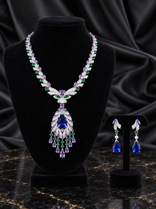 Blue and Green Royal Orchid Set (SN60)